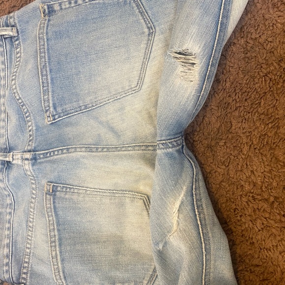 Madewell Skinny Skinny Blue Jeans Light Wash DIY RIPPED FLAWED 27 - Picture 5 of 7